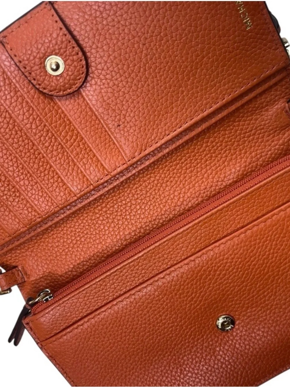 Michael Kors Mott Pebbled Leather Phone Crossbody Wallet